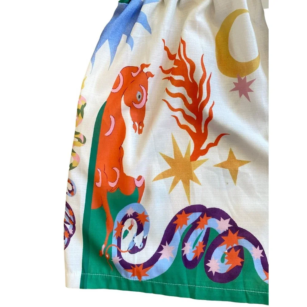 Women's XL Whimiscal Shorts Elastic High Waist Pockets Drawstring Multicolor - Picture 5 of 13